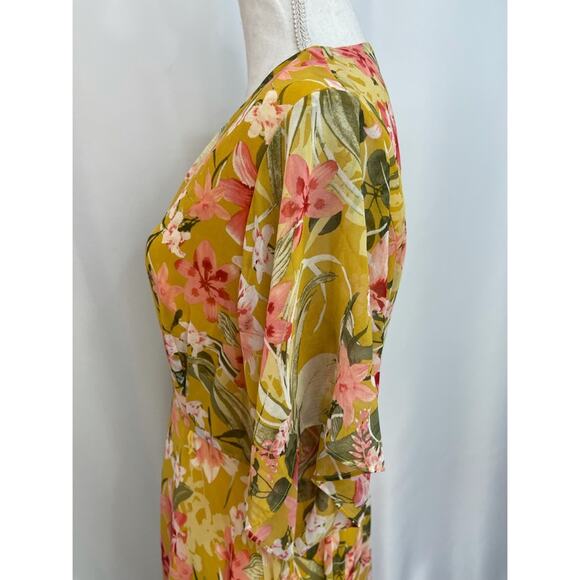 NEW YELLOW FLORAL DRESS - Picture 6 of 13